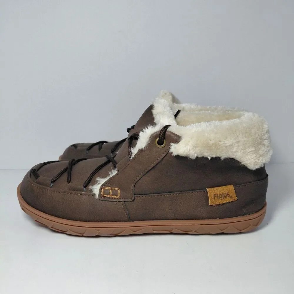 Flojos Unisex Slip-on Boot Brown Comfort Slipper Jackal Mens 7 Women’s 8